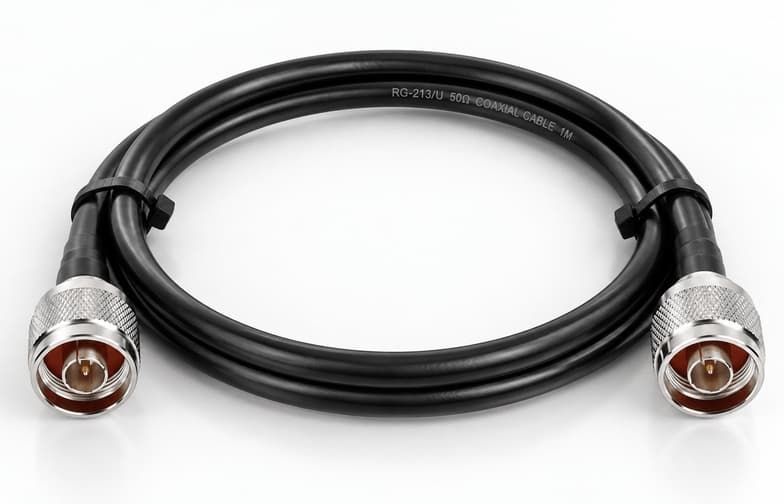 FLMR400 1 Metre N-Male to N-Male Kablo | 50 Ohm 6 GHz Düşük Kayıplı RF Koaksiyel Kablo