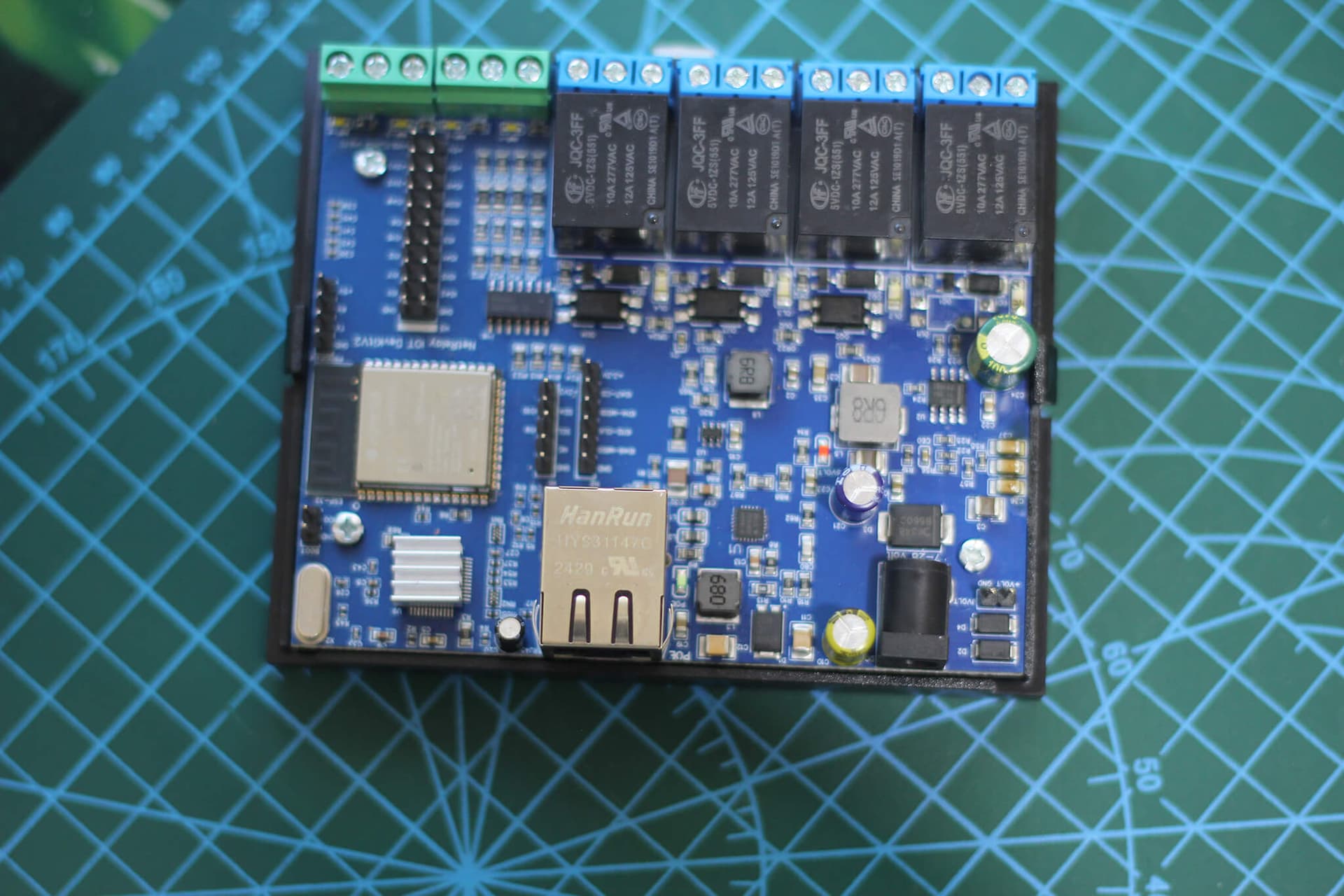 NetRelay IoT Development Board 4 Röle (PoE-Ethernet-WiFi Lan Relay) Geliştirme Kartı (Adaptörsüz)