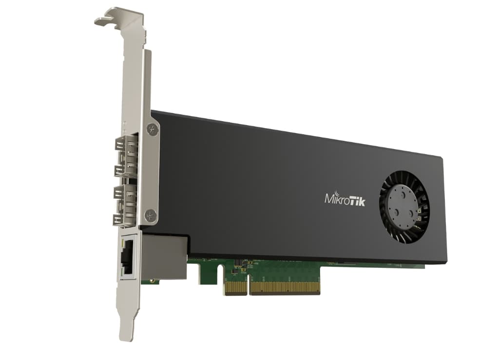 MikroTik CCR2004-1G-2XS-PCIe - Sunucu içine yerleşen 25G RouterOS PCIe Firewall Router
