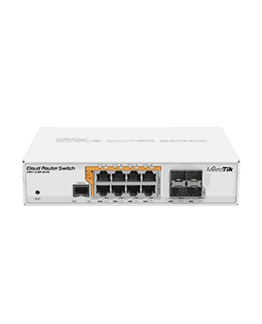 MikroTik CRS112-8P-4S-IN 8 Port 802.3af/at - 24V Pasif PoE Switch Router