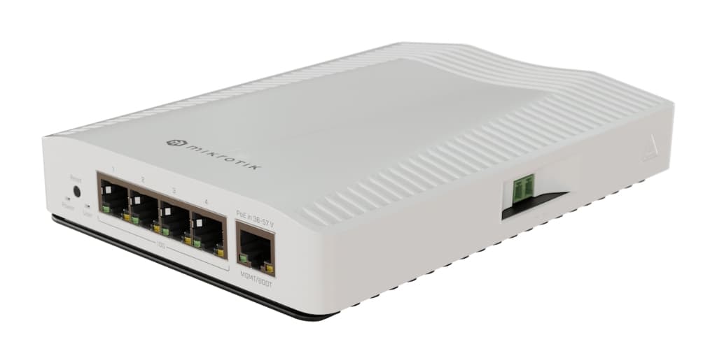 MikroTik CRS304-4XG-IN 4× 10GBASE-T RJ45, DIN-Rail montaj destekli switch