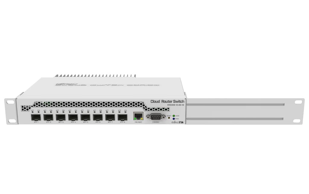 MikroTik CRS309-1G-8S+IN 8× SFP+ 10G kompakt fiber switch • 162 Gbps