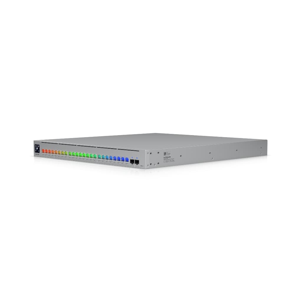 UBNT UniFi Enterprise Campus 24 PoE (ECS-24-PoE 1050W) – 24 Port PoE+++ Destekli, 25G Uplink’li Layer 3 Kurumsal Kampüs Switch