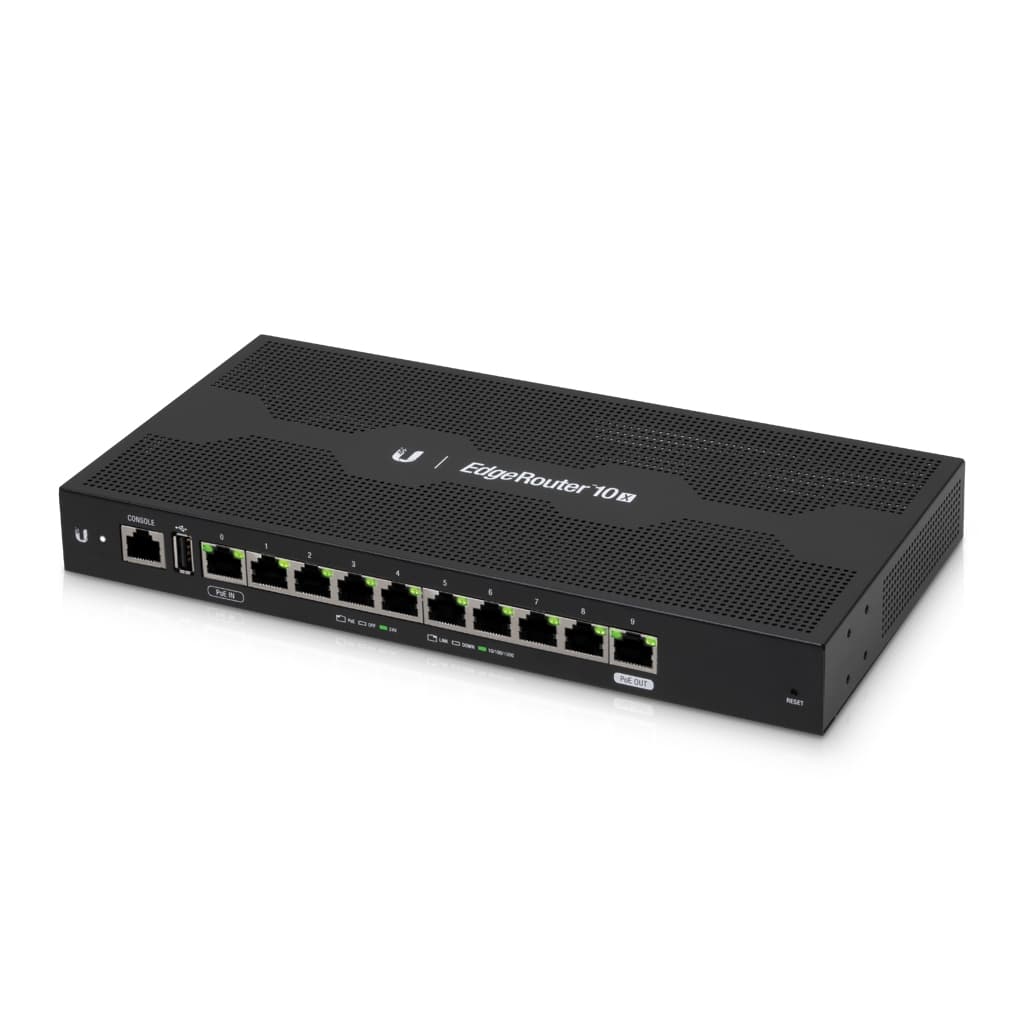 UBNT EdgeRouter 10 (ER-10) – 10 Gigabit RJ45 Portlu, PoE Girişli ve PoE Passthrough Destekli Profesyonel Router