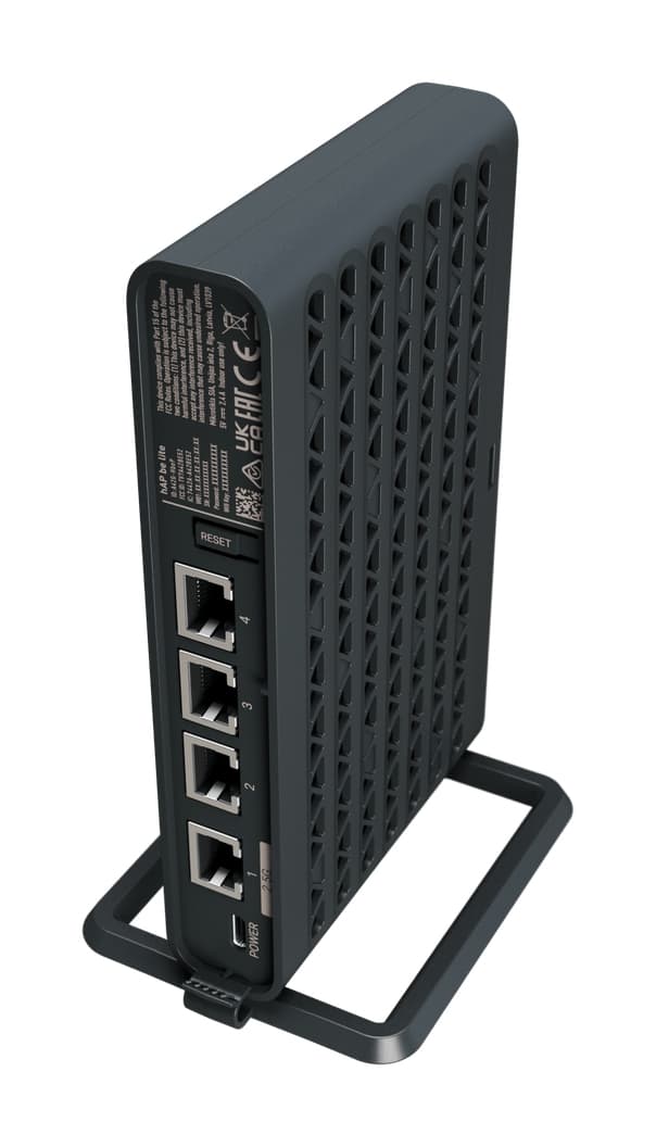 MikroTik hAP be Lite - A42G-HbeP Wi-Fi 7 AP Firewall Router 2.5G Ethernet MLO Wi-Fi BE3600