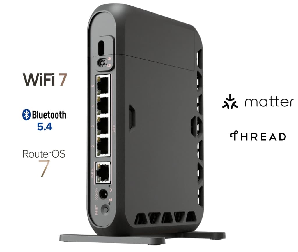 MikroTik hAP be³ Media Wi-Fi 7 firewall Router MA53UG+HbeH – Ev Medya ve Akıllı Otomasyon Merkezi