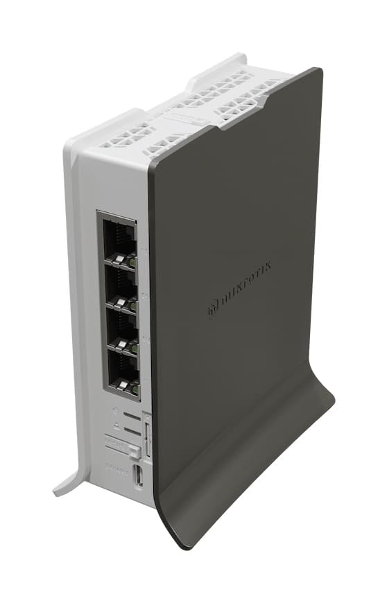 MikroTik hAP ax lite LTE6 Modem | LTE Cat 6 (Carrier Aggregation), 2.4 GHz Wi-Fi 6, 4× Gigabit, SOHO Router