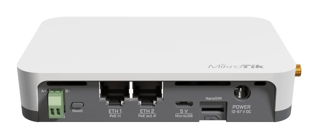 MikroTik KNOT LR9G - RB924iR-2nD-BT5&BG770A&R11e-LR9G | 915 MHz LoRa® + LTE Cat-M/NB2 IoT Geçidi