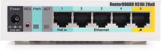 MikroTik RB951Ui-2HnD 5 Port 2.4GHz WiFi Firewall Router