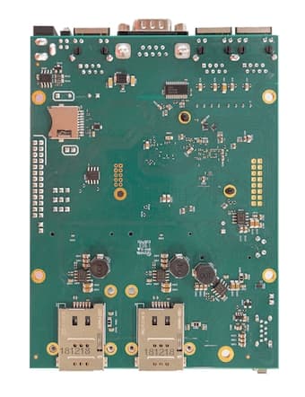 MikroTik RBM33G | 3× GbE, 2× miniPCIe, M.2, USB 3.0 Board