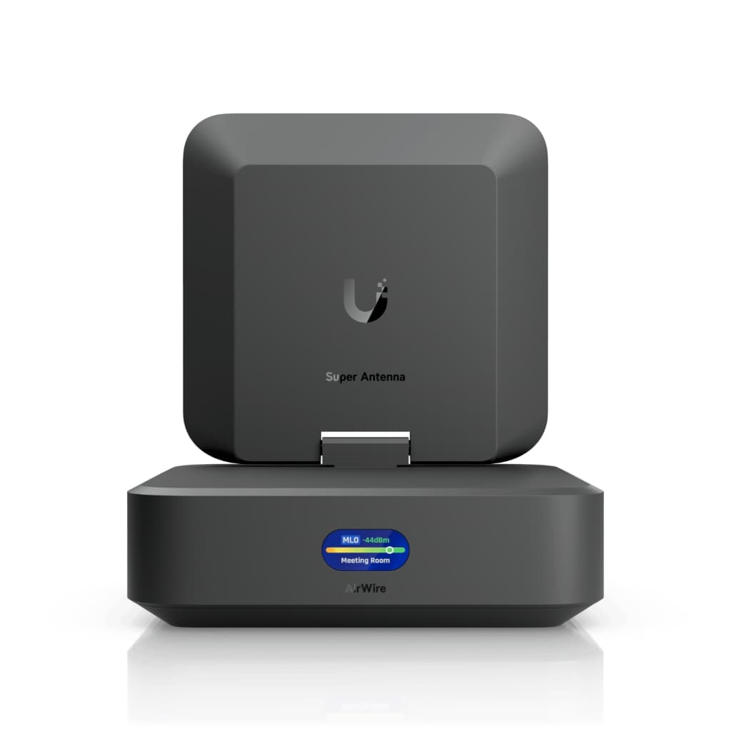 UBNT UniFi AirWire (U-AirWire) – WiFi 7 STR MLO USB-C Alıcı Adaptör | 5 GbE (USB 3.2 Gen2), 4× Spatial Stream, Spektrum Analizi, 0.96” Ekran
