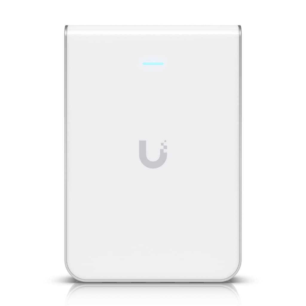 UBNT UniFi U6 In-Wall (U6-IW) WiFi 6 Duvar Tipi Access Point – 6 Stream, 4 Port GbE Switch, PoE Out, Otel Odası İçin İdeal