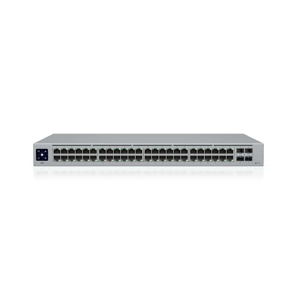 UBNT UniFi Standard 48 (USW-48) | 48 Port Gigabit, 4 SFP, Fansız Layer 2 Switch