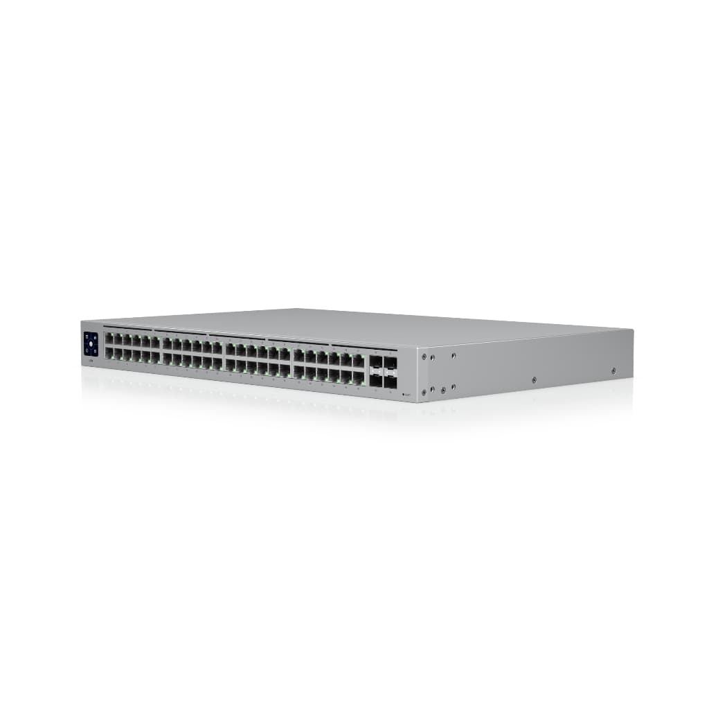 UBNT UniFi Standard 48 (USW-48) | 48 Port Gigabit, 4 SFP, Fansız Layer 2 Switch