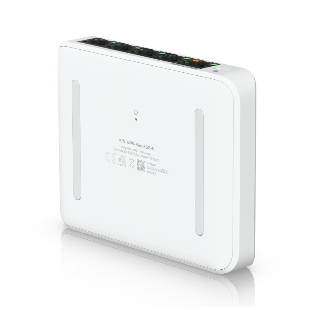UBNT UniFi Flex Mini 2.5G (USW-Flex-2.5G-5) | 5 Port 2.5GbE, PoE ve USB-C Destekli Kompakt Switch