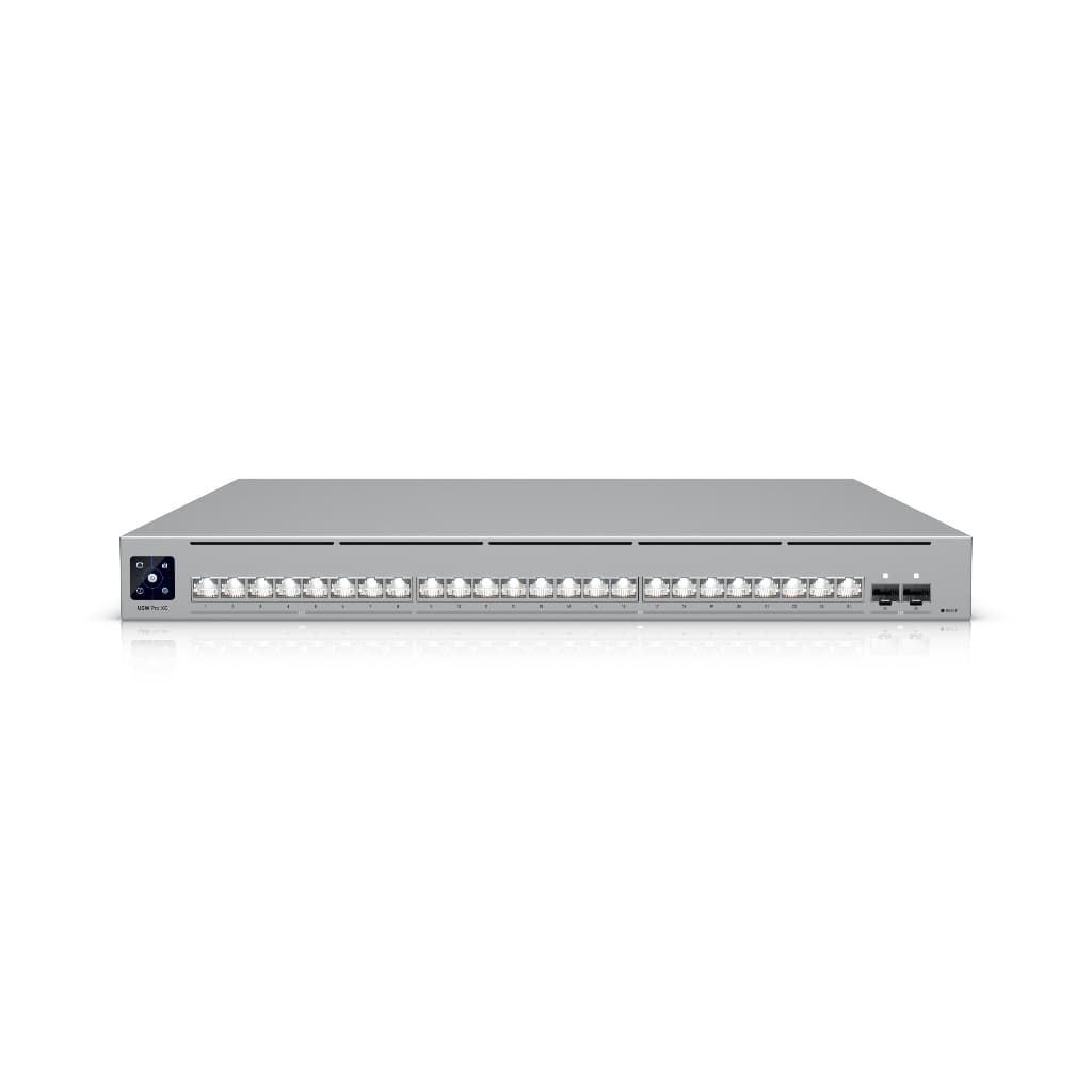 UBNT UniFi Pro XG 24 (USW-Pro-XG-24) | 24 Port 10GbE/2.5GbE Layer 3 Etherlighting™ PoE Switch