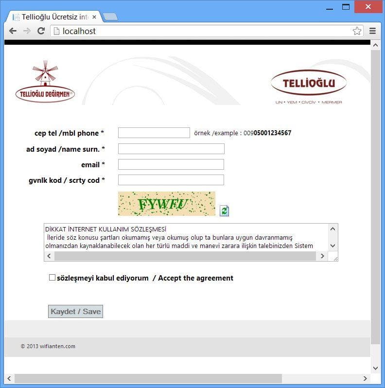 MikroTiK için Web Tabanlı Online Kullanıcı Oluştrma