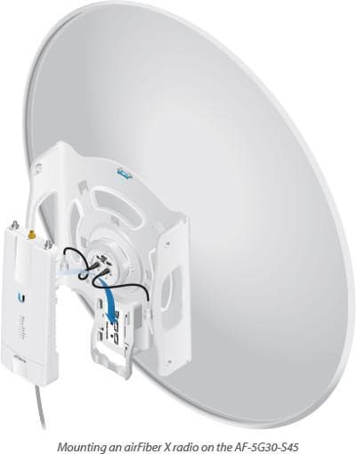 UBNT airFiber AF-5G30-S45, 30 dBi 5 GHz, Slant 45 30KM DISH Anten