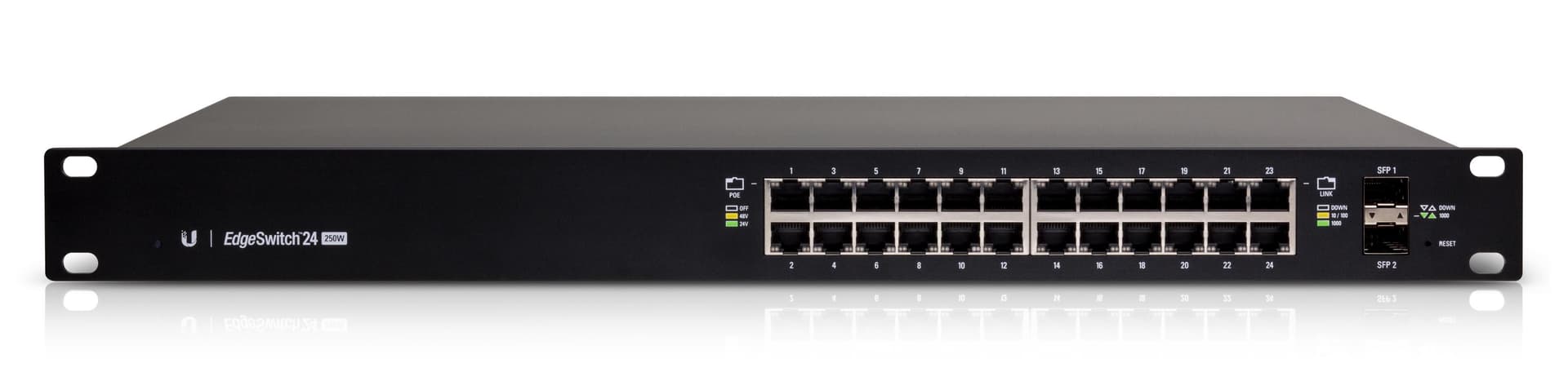 UBNT ES-24-250W - UBNT EdgeSwitch 24 Port 250W PoE+ Layer3 Yönetilebilir Switch