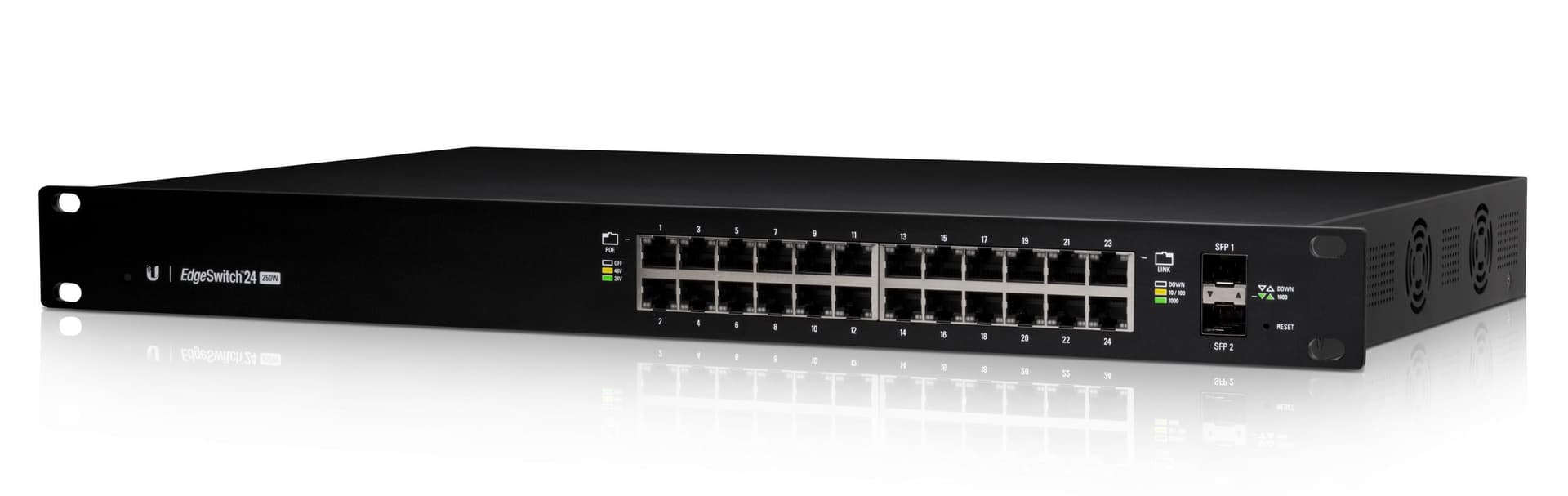 UBNT ES-24-250W - UBNT EdgeSwitch 24 Port 250W PoE+ Layer3 Yönetilebilir Switch