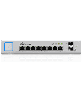UBNT UniFi US-8-150W - UBNT UniFi Switch 8 Port 150W PoE+ Layer3 Yönetilebilir Switch - US-8-150W