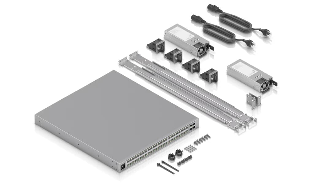 UBNT UniFi Enterprise Campus 48 PoE (ECS-48-PoE 2150W) – 48 Port PoE+++ Destekli, 25G Uplink’li Layer 3 Kurumsal Kampüs Switch