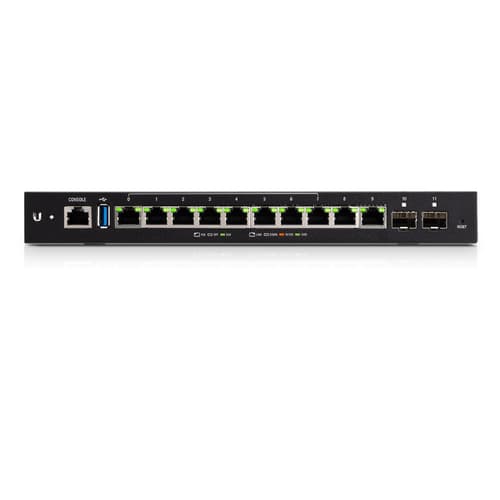 UBNT EdgeRouter 12P (ER-12P) – 10 Gigabit RJ45, 2 SFP ve 24V Pasif PoE Destekli Güçlü Router
