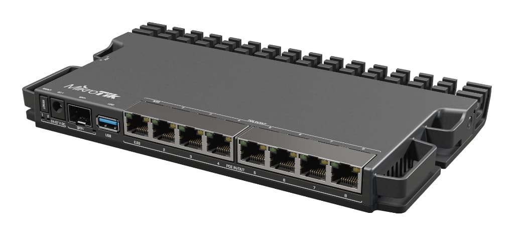 MikroTik RB5009UPr+S+IN - 8 Port PoE-Out Firewall Router