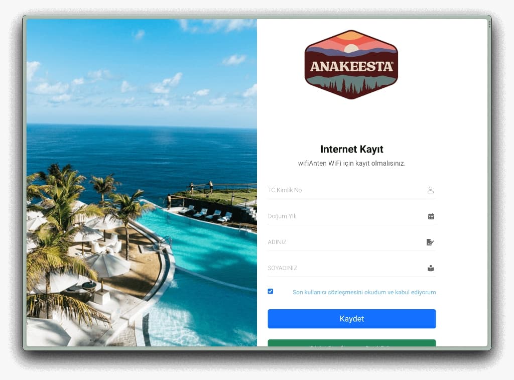 MikroTik, Grandstream, Ruijie Cloud ve UniFi Uyumlu Hotspot Otel Otomasyon (PMS) Entegrasyon Modülü